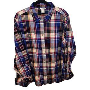 Duluth Trading Co. Flannel Shirt – Size 3X – Royal Blue Plaid